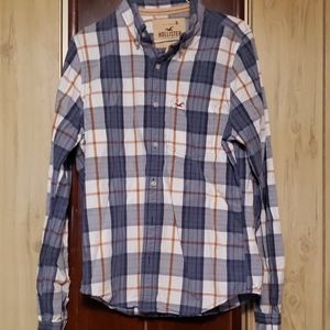 Hollister gray/blue  shirt